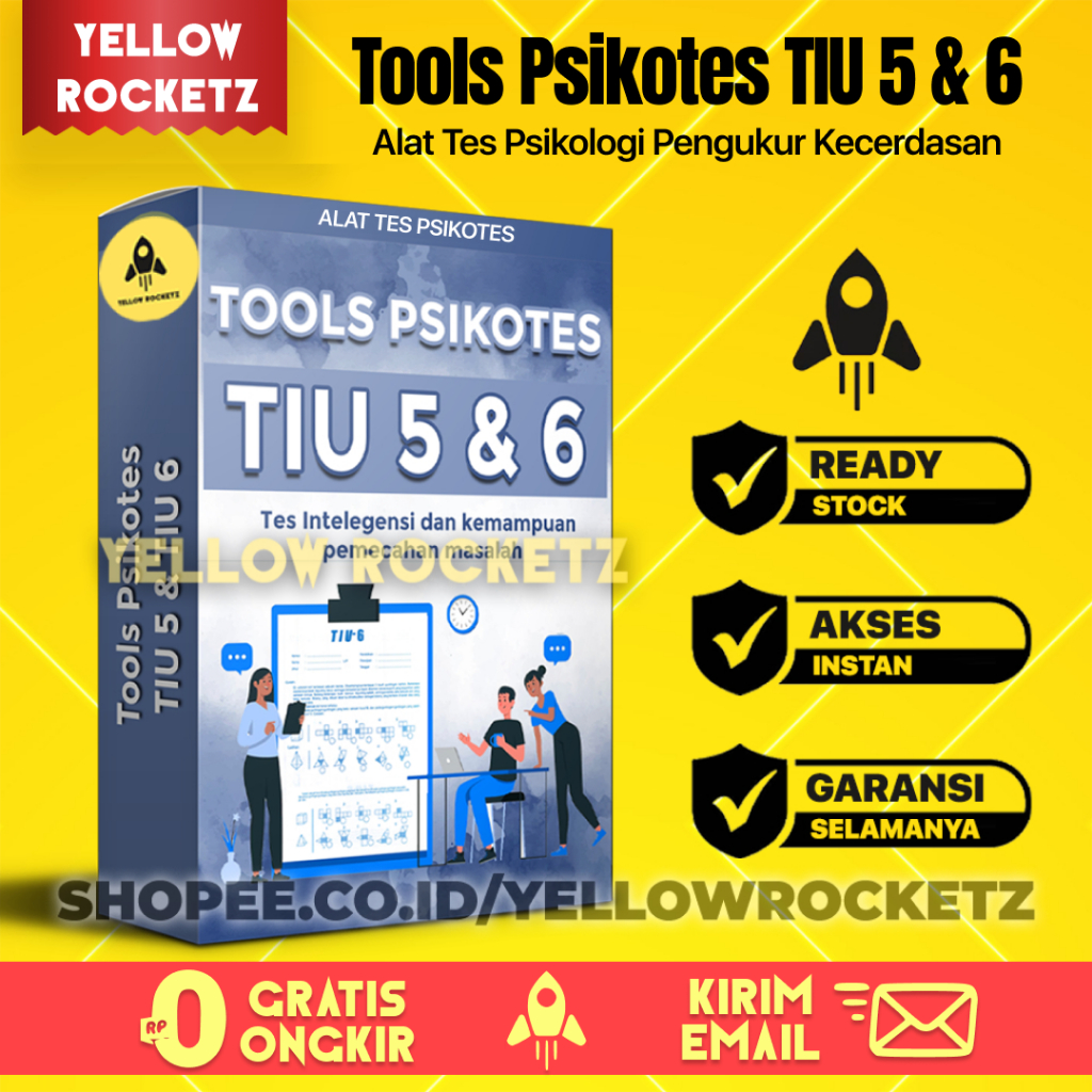 Jual ALAT TES PSIKOTES TIU 5 & TIU 6 - Materi Tes Psikologi Intelegensi ...