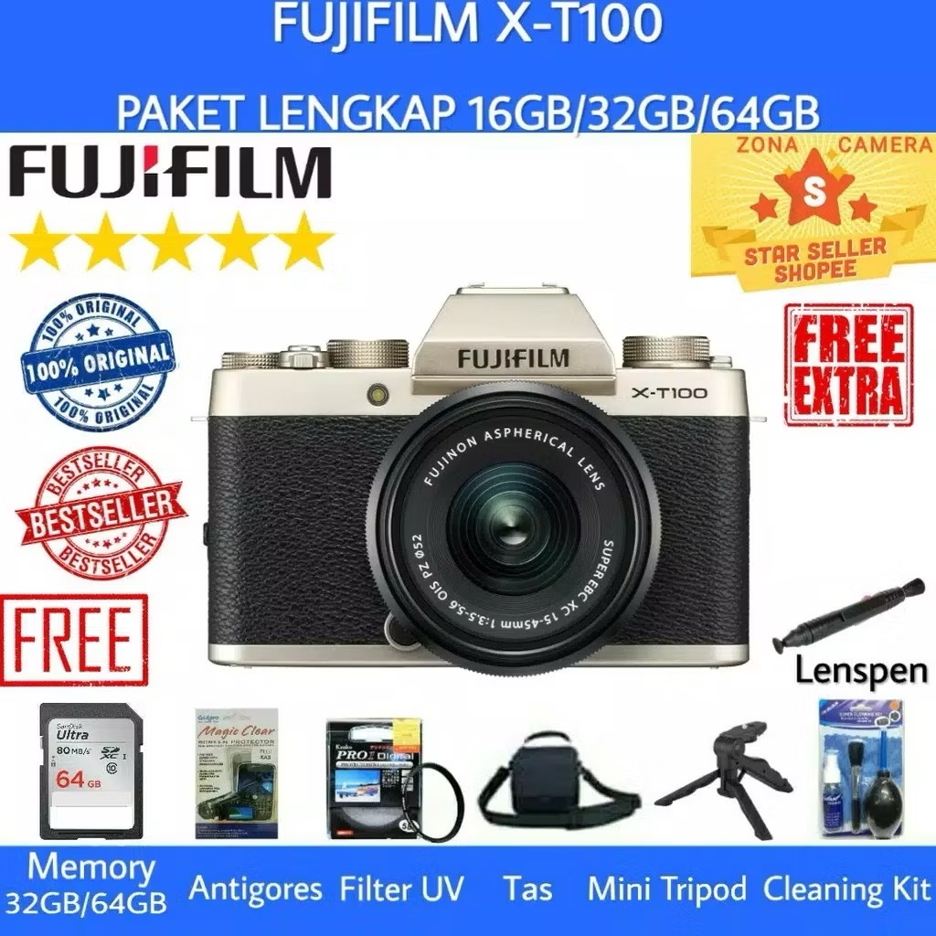 Jual fujifilm x-t100 Harga Terbaik Termurah November 2025