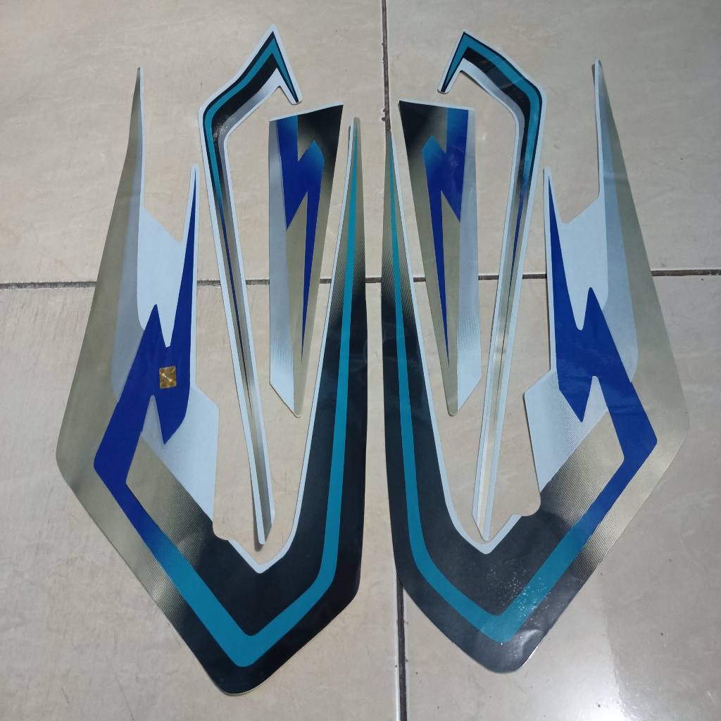 Jual stiker striping yamaha rx s rxs spesial 1997 silver lis body ...