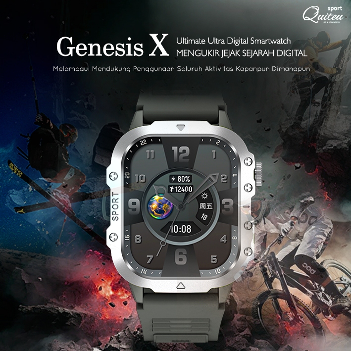 Jual Smartwatch Genesis-X Lampu Spotlight Bawa Mudah Olahraga Ekstrem ...