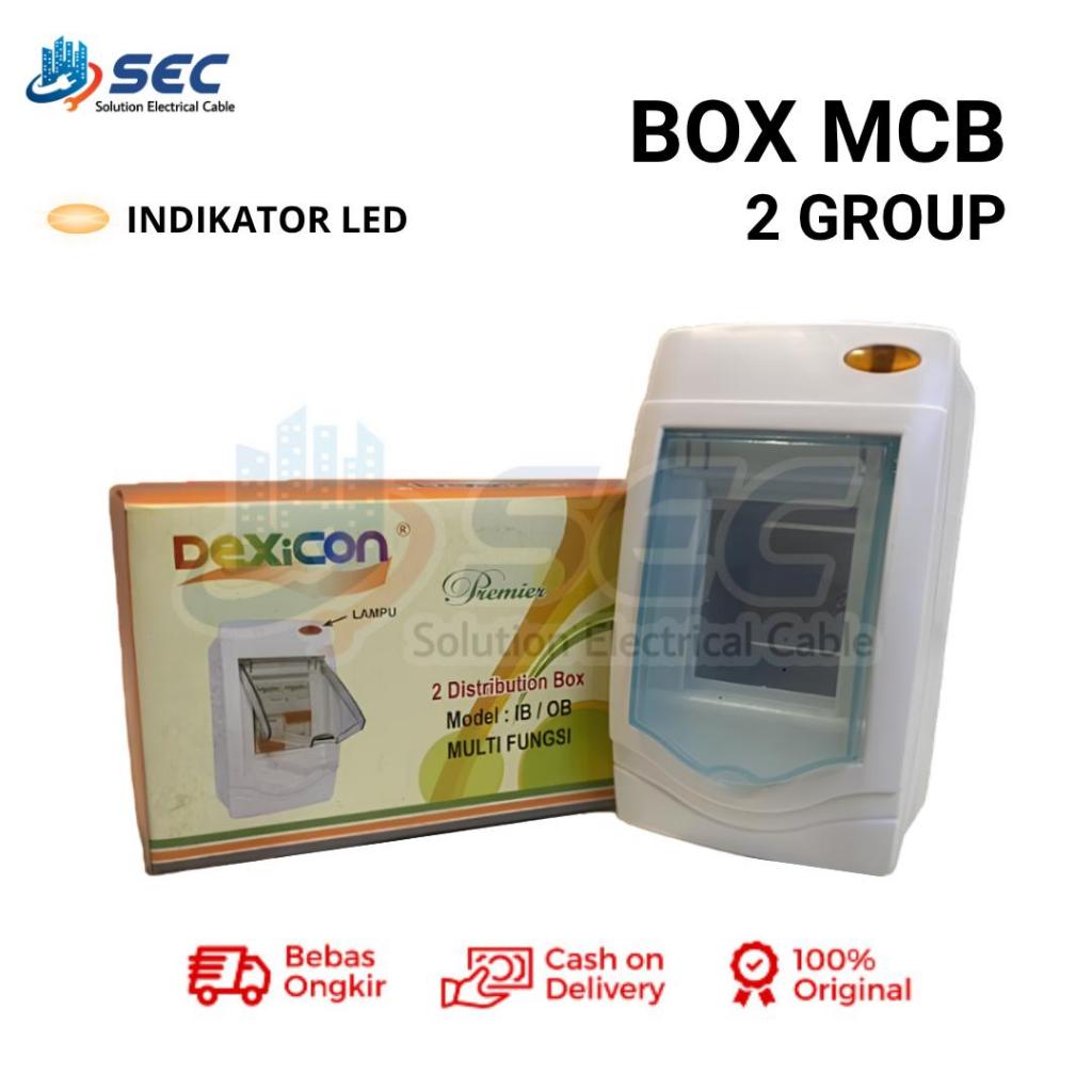 Jual BOX MCB 2 Group Dexicon Premier Indikator LED | Shopee Indonesia