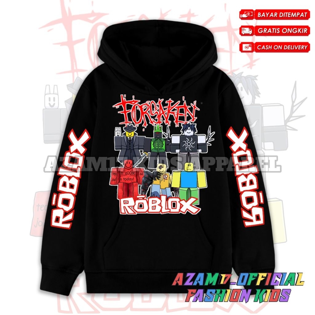 Jual Hoodie Jaket Anak Roblox Forsaken All Karakter Free Nama / Hoodie ...