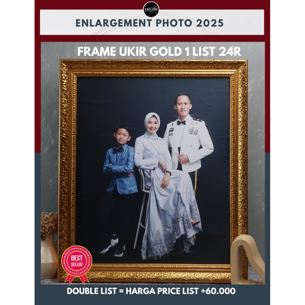 Jual Cetak Foto + Frame 24R 20R 20RS 17R | Pigura Keluarga Elegan Siap ...