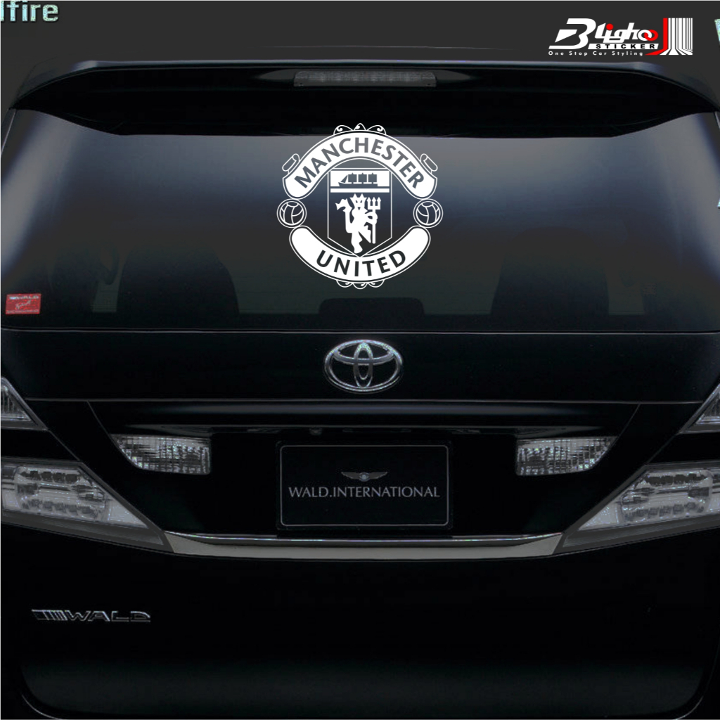 Jual Blighoo - Cutting Sticker Mobil Manchester United 30cm Stiker ...