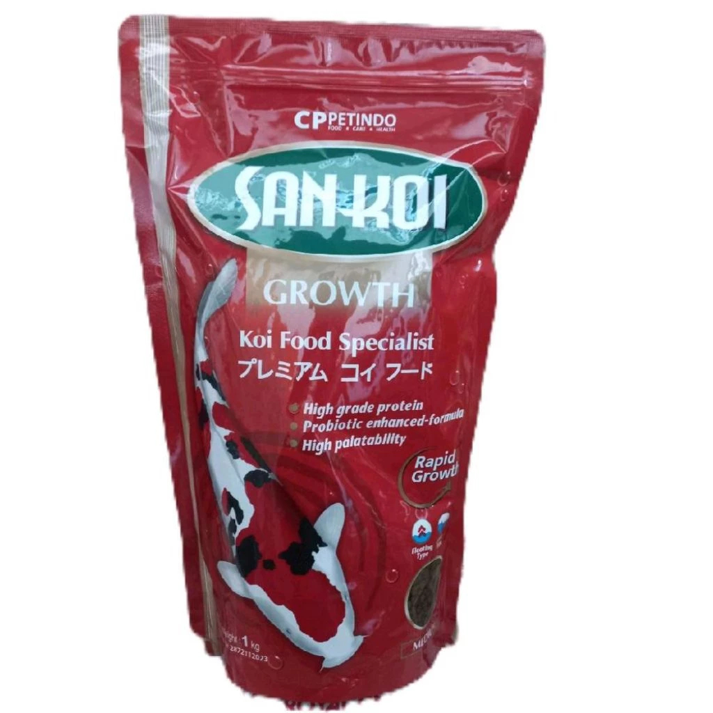 Jual SAN KOI Sankoi 1 Dus isi 6 Pakan Ikan Koi Spirulina Color & Growth ...