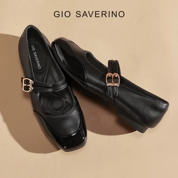 Gio Saverino Sepatu Wanita Korea Mary Jane Flat Shoes Cantik Kiki