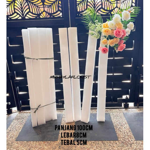 Jual Gabus elastis kotak 1 meter // busa bunga // backdrop // dekorasi ...