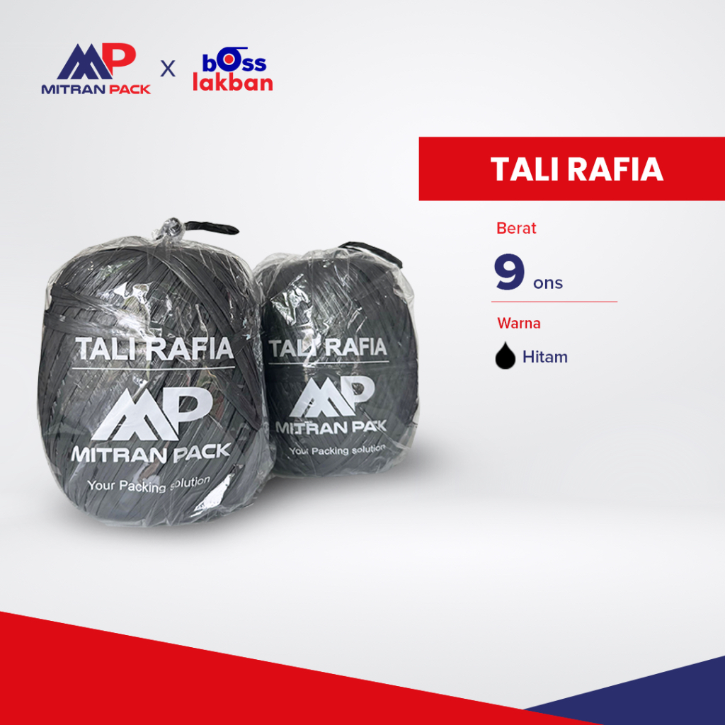 Jual Mitran Pack Tali Rafia Hitam kuat dan tahan lama untuk mengikat ...