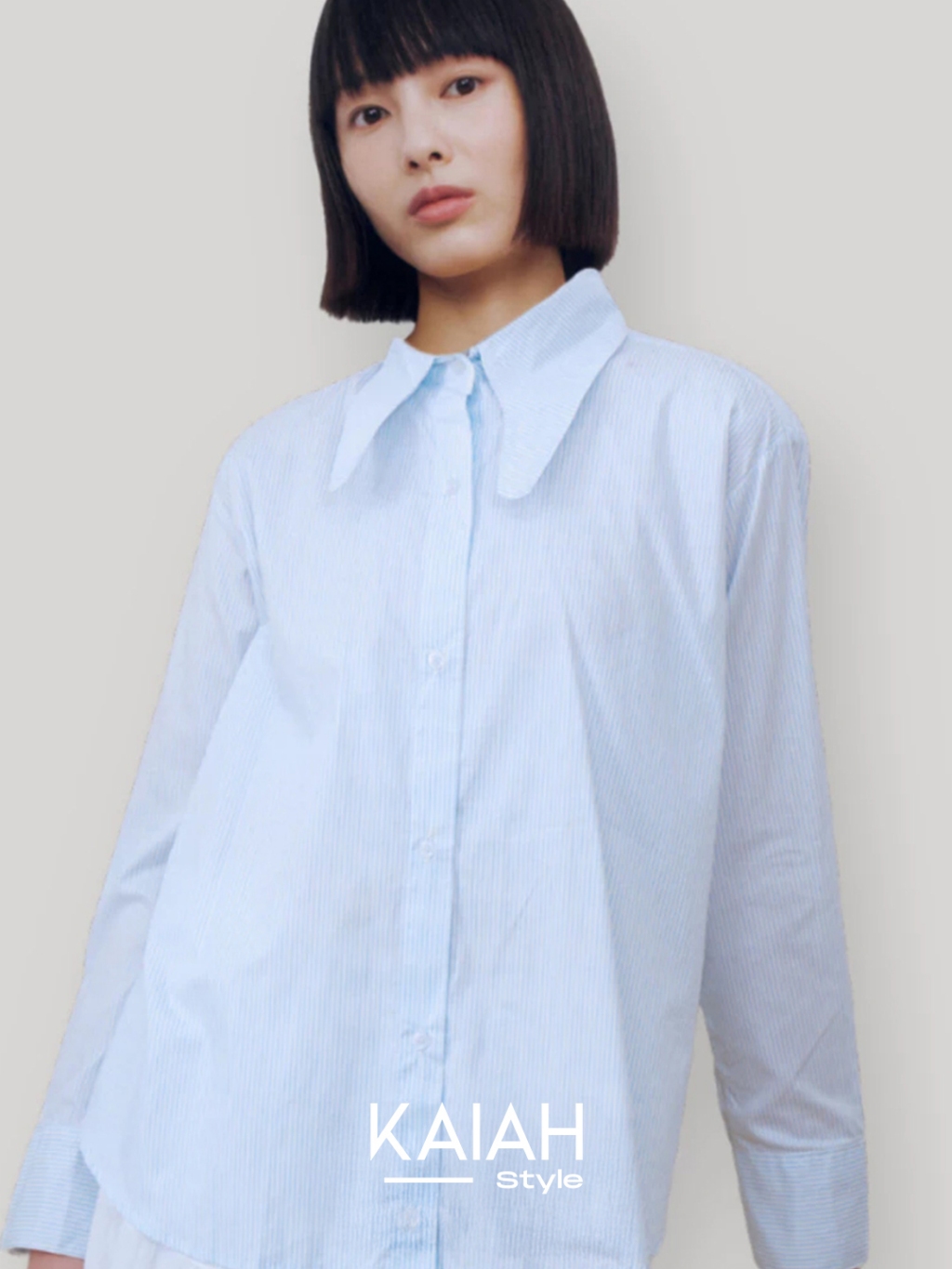 Jual KAIAH - LiLi Allure Shirt | Atasan Wanita | Kemeja Striped ...
