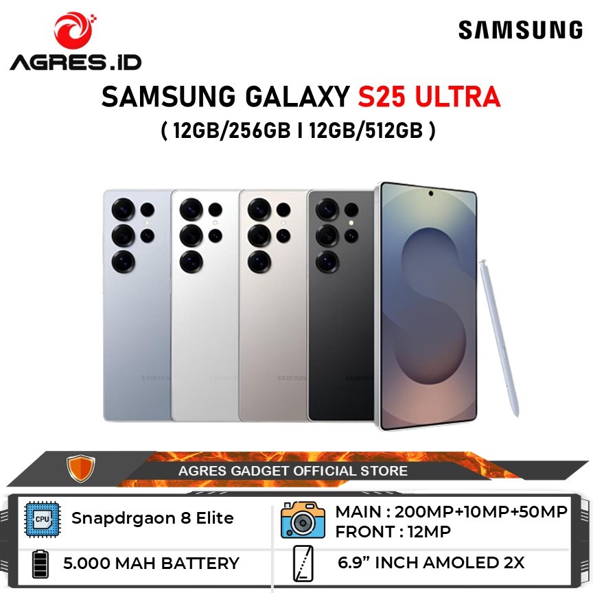 Jual Samsung Galaxy S25 Ultra 12GB/256GB I 12GB/512GB Garansi Resmi