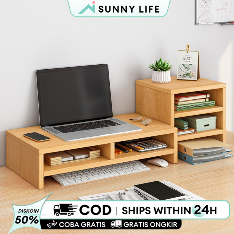 Jual Stand Monitor Rak Meja Tatakan Laptop Serbaguna Modern Minimalis ...