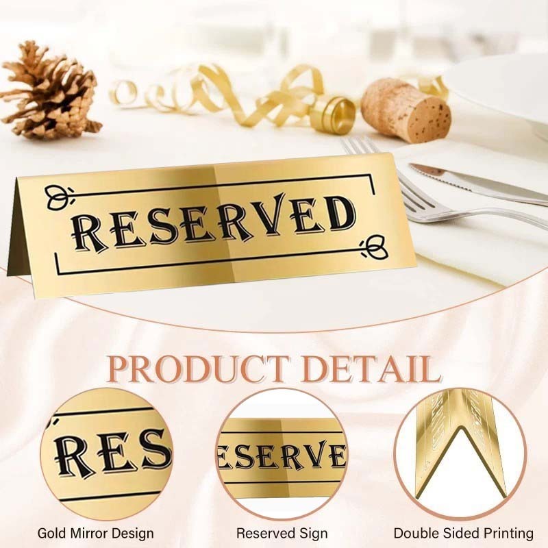 Jual Papan Meja Reserved 15x4cm Reserved Table Sign Akrilik Papan ...