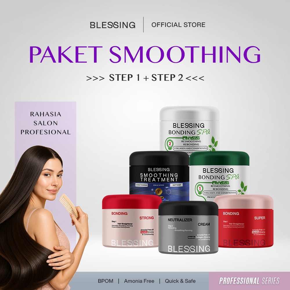 Jual BLESSING Paket Smoothing – Pelurus Rambut Permanen Keratin ...