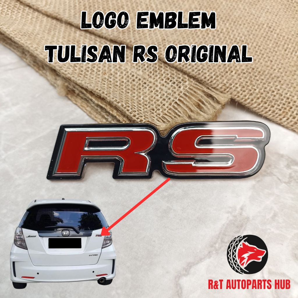 Jual Logo Emblem Tulisan RS Original | Shopee Indonesia