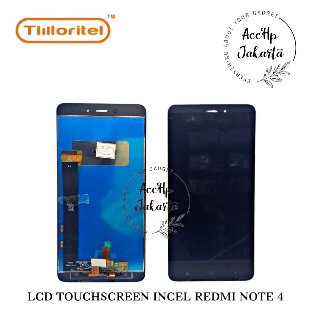 Jual Lcd Touchscreen Xiaomi Redmi Note 4 Lcd Note 4 Incell Black ...