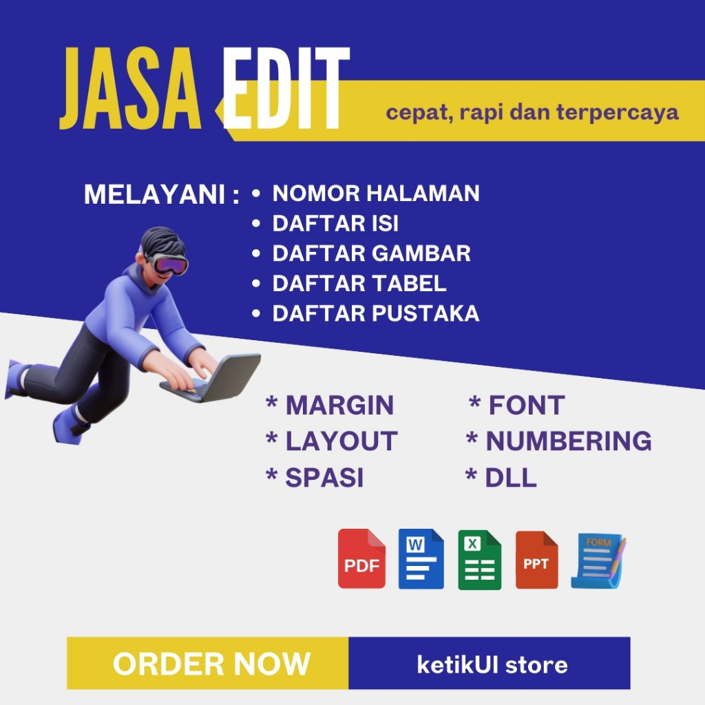 Jual Jasa Merapikan Dokumen File Word | Pembuatan Daftar Isi | Halaman ...