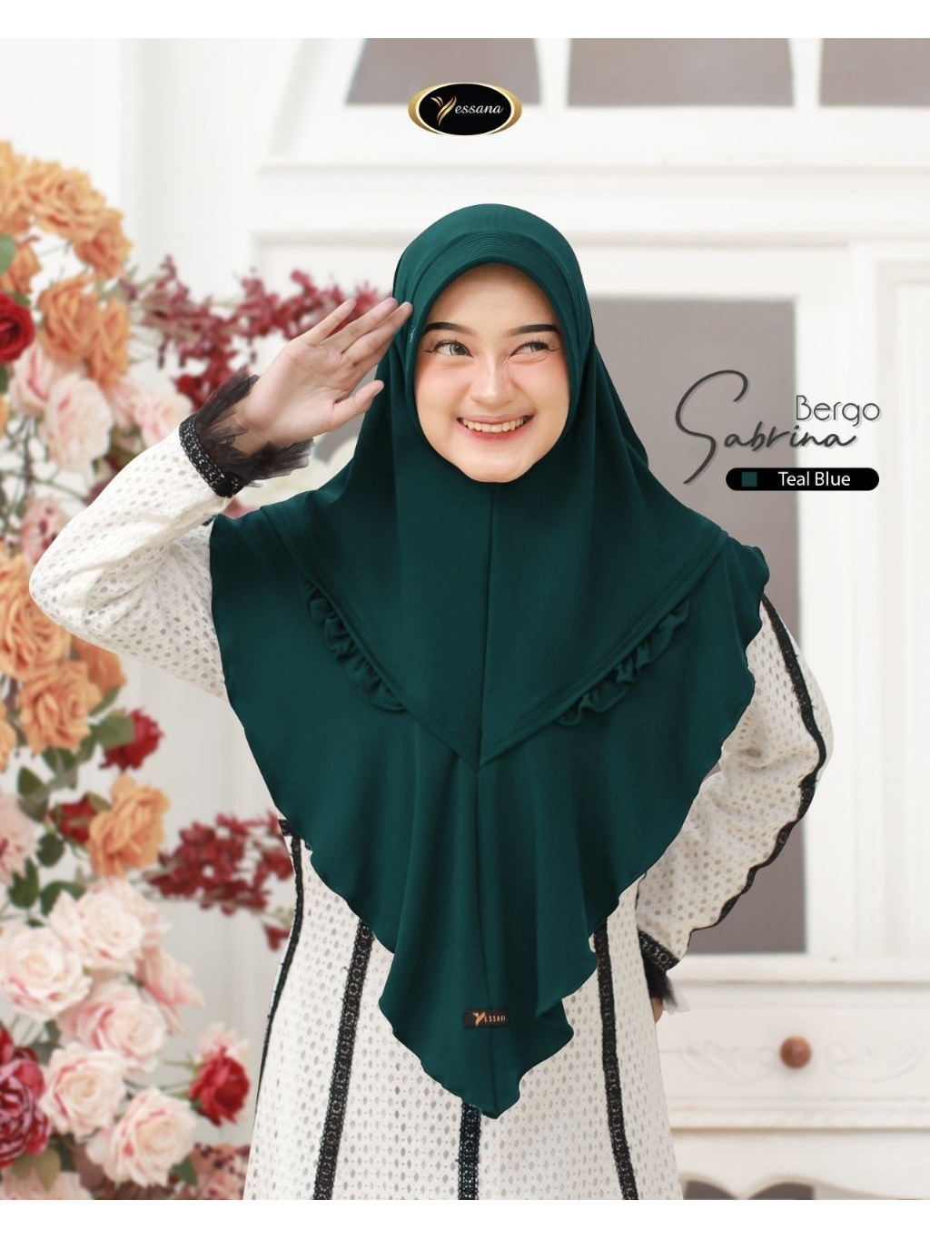 Jual Bergo Sabrina ORI by Yessana // Jilbab Instan Pad Aksen List ...