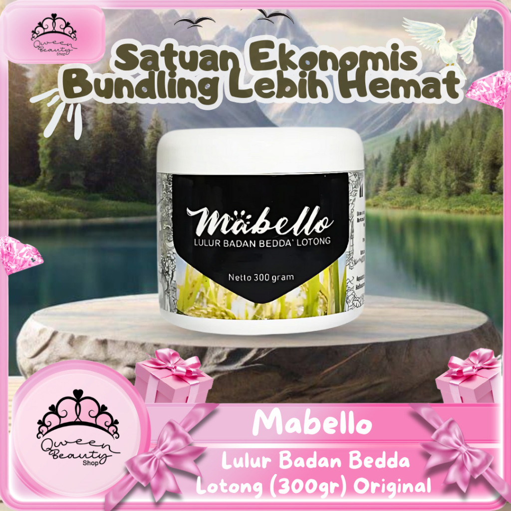Jual MABELLO Lulur Badan Bedda lotong (300gr) ORIGINAL | Shopee Indonesia