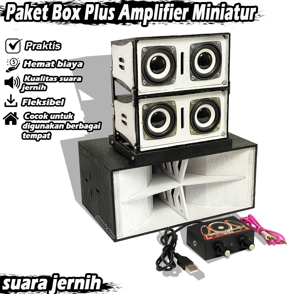 Jual Box Speaker Miniatur KIMOCHI 3 INCH Putih Siap Pakai | Shopee ...
