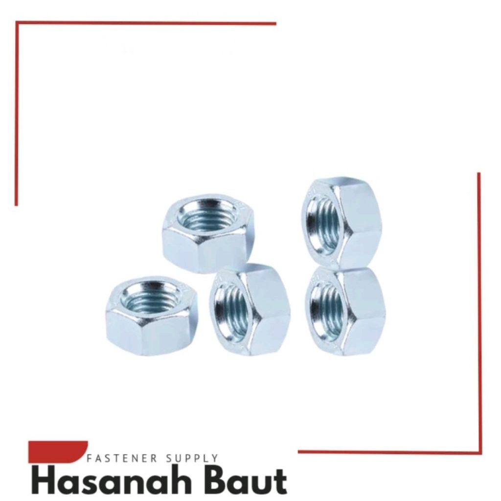 Jual Mur M10 putih Galvanis Hex | Shopee Indonesia