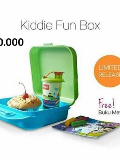 Jual Tupperware Promo Banget - Kiddie Fun Box (1 pc) Free: Buku ...