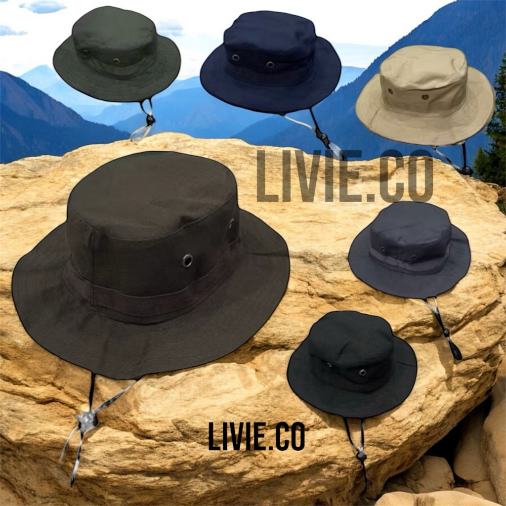 Jual COD| Topi Rimba Mata Itik| Topi Gunung| Topi Lapangan Bahan ...