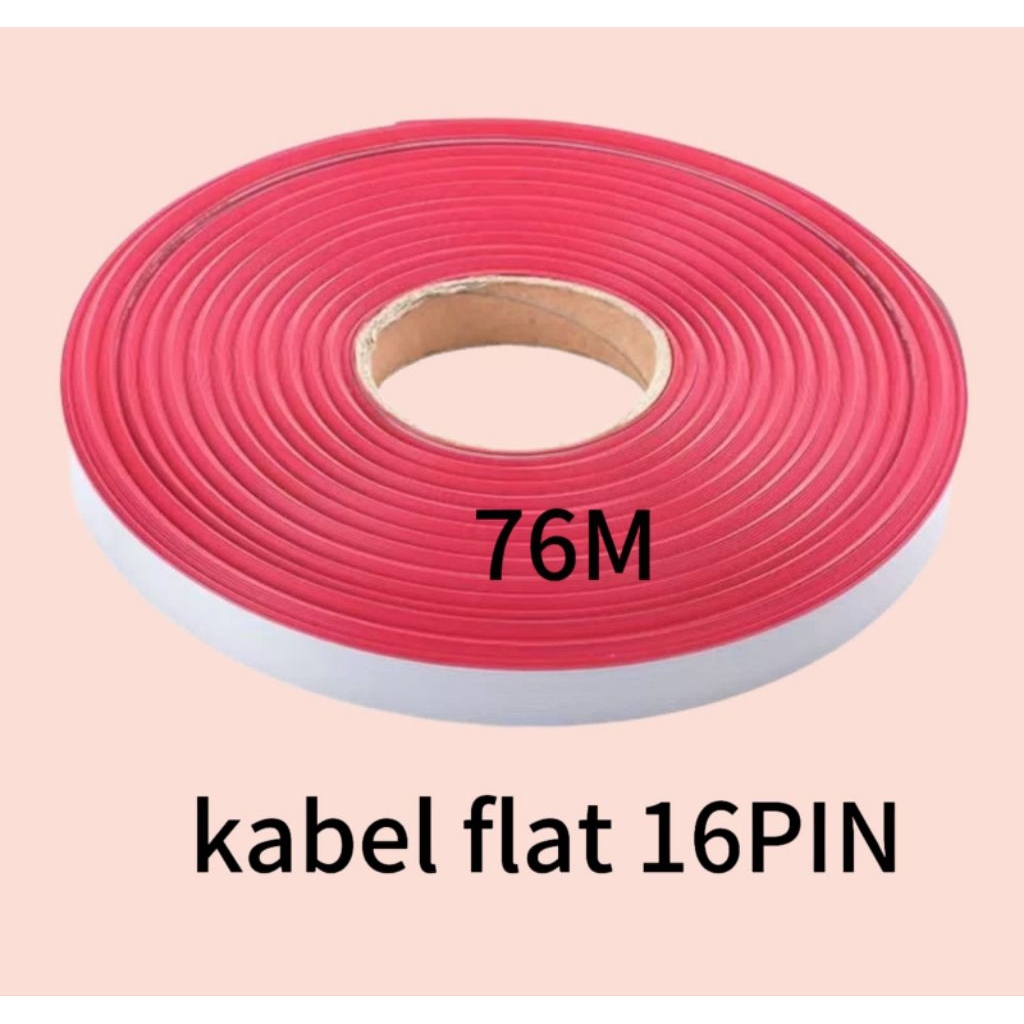 Jual Kabel data Flat 16PIN IDC running text videotron per roll (76m ...