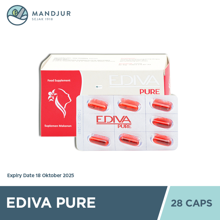 Jual Ediva Pure 28 Kapsul - Obat Pelancar Datang Bulan | Shopee Indonesia