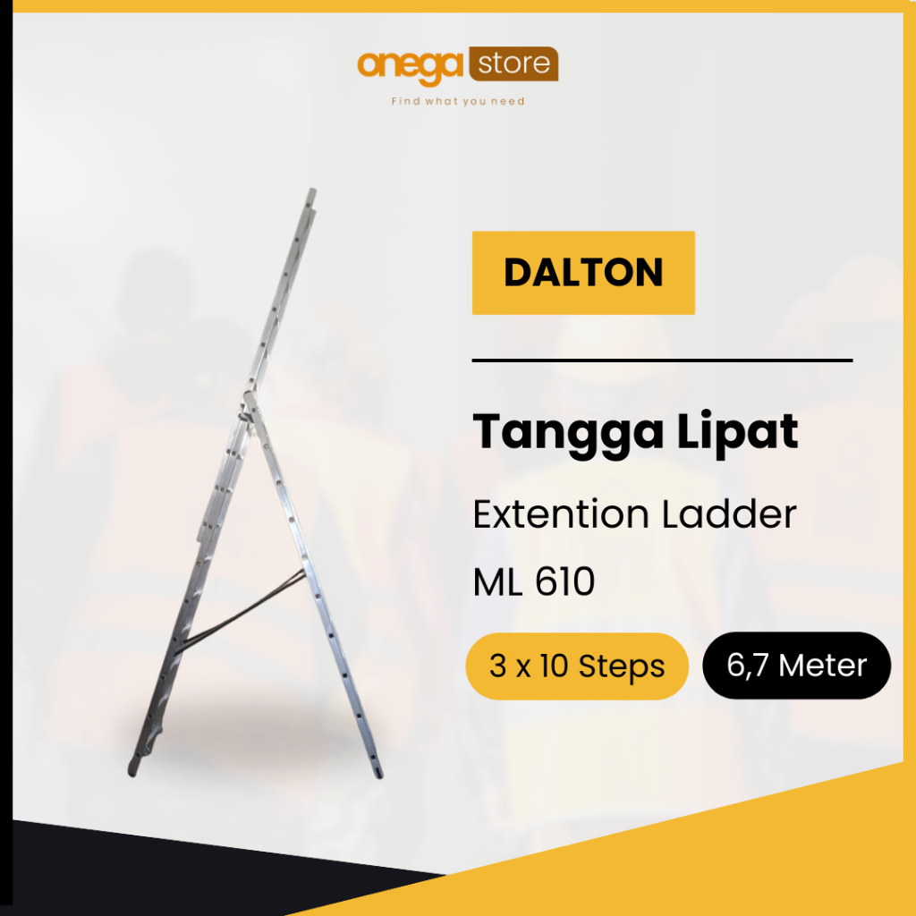 Product image Dalton Tangga Lipat Extention Ladder 5.8M 6.7M 9.2M 3x10 / 6.7 Meter