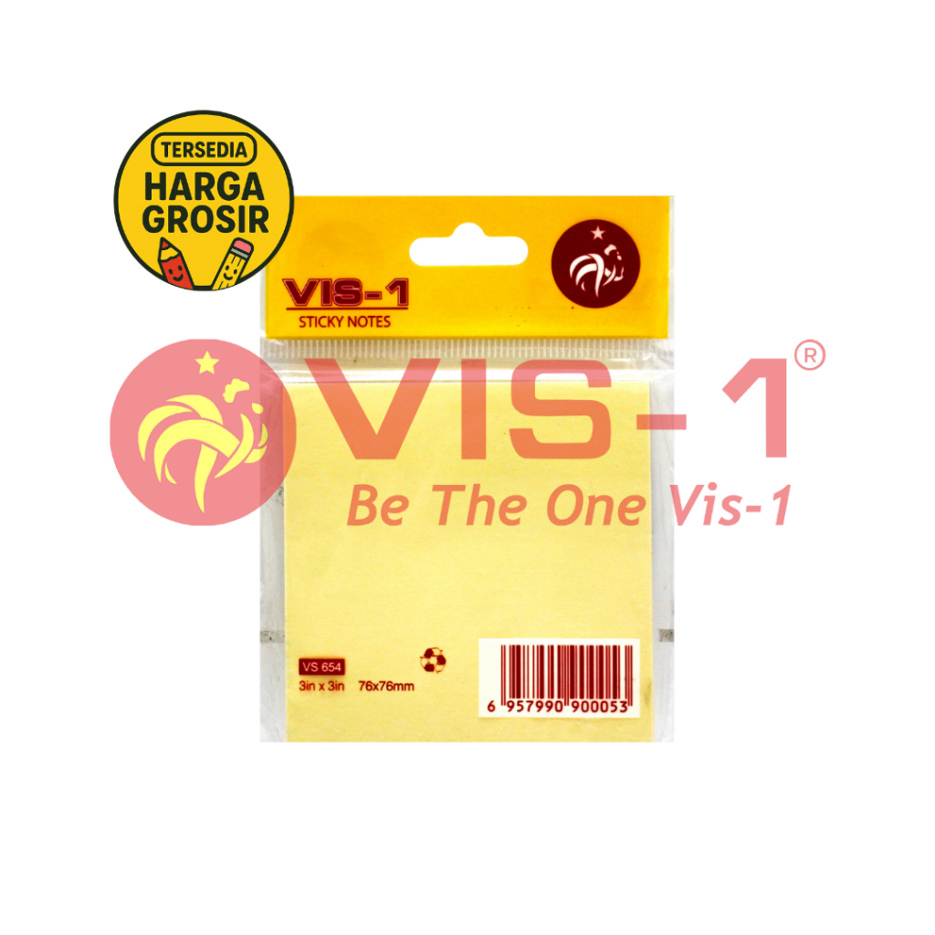 Jual VIS-1 Sticky Note Kuning / Memo Tempel 75 Lembar | Shopee Indonesia