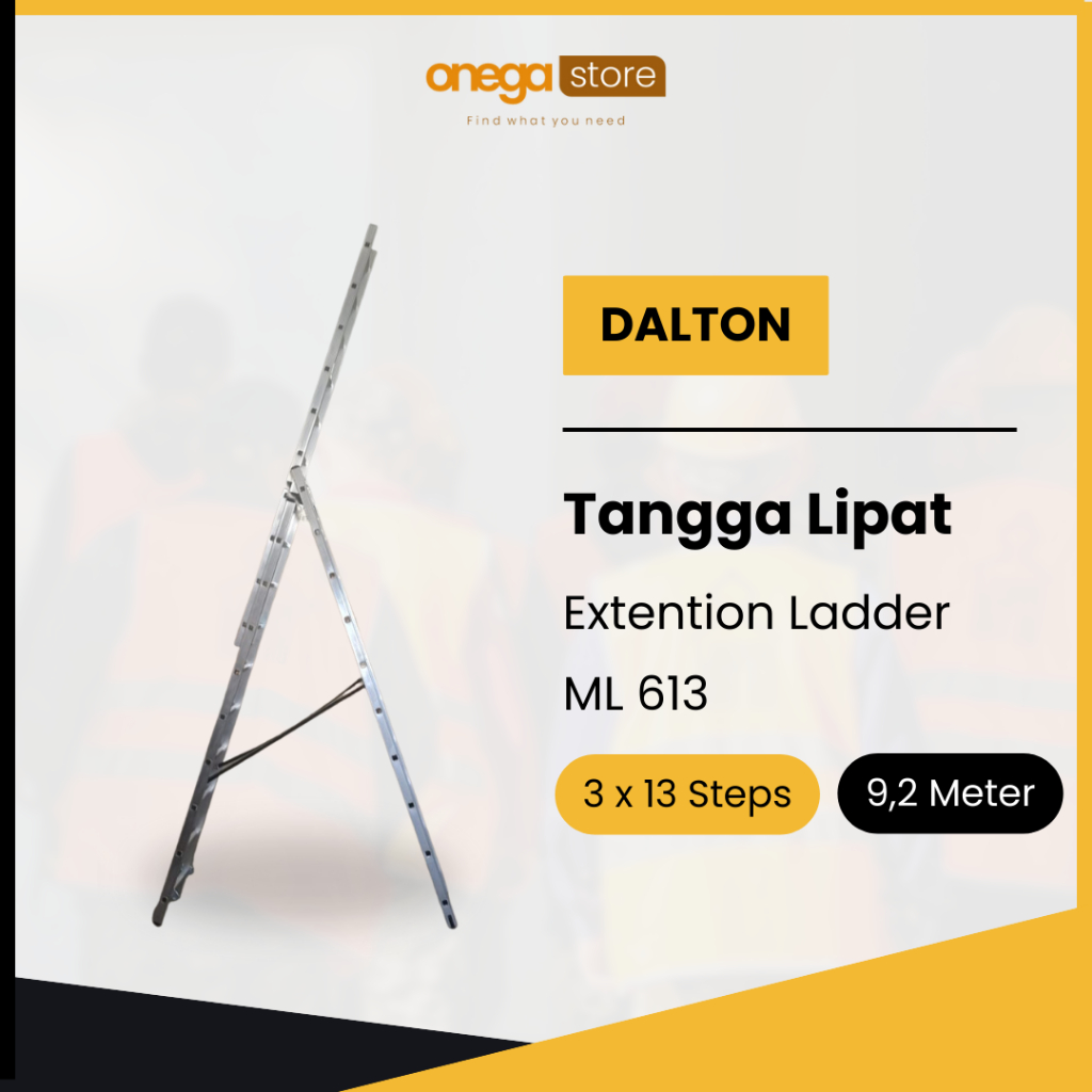 Product image Dalton Tangga Lipat Extention Ladder 5.8M 6.7M 9.2M 3x13 / 9.2 Meter