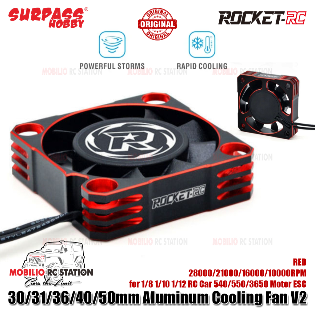 Jual Surpass Hobby Rocket-RC 30/31/36/40/50mm Aluminum Cooling Fan V2 ...