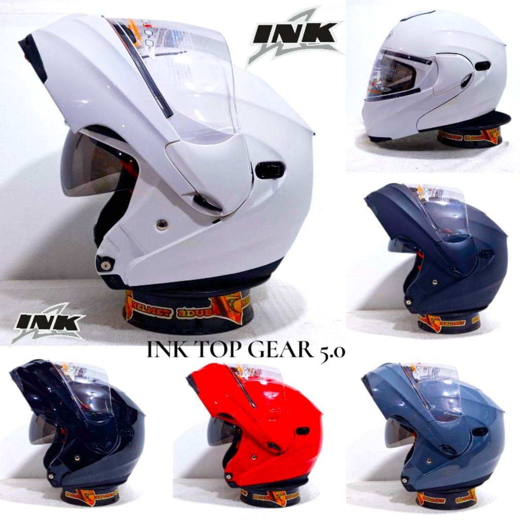 Jual Helm INK TOP GEAR 5.0 modular 100% original INK | Shopee Indonesia