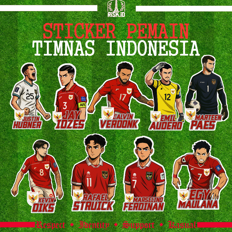 Jual Stiker Pemain Timnas Indonesia Vinyl Glossy HD - Jay Idzes ...