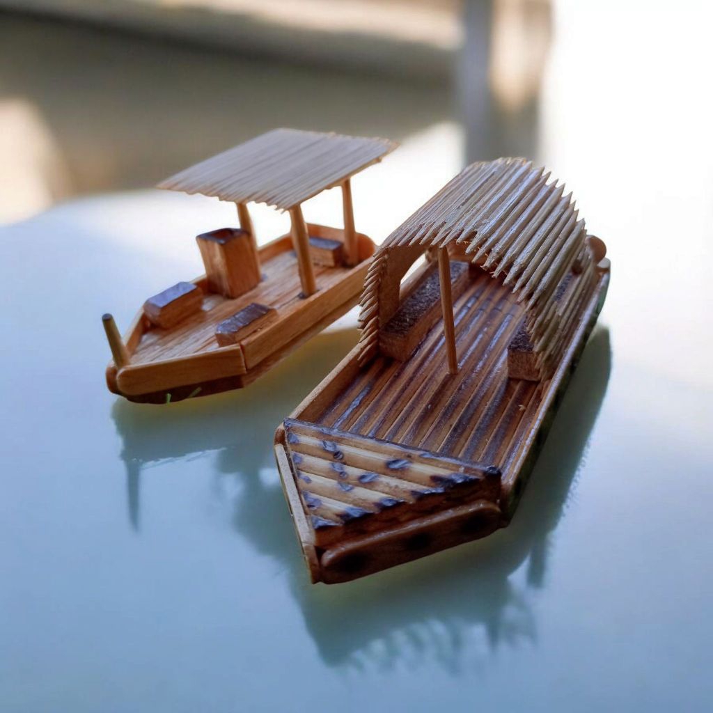 Kerajinan Stik Es Krim Model Perahu / Prakarya Sekolah