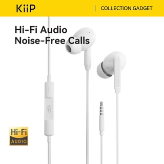 KiiP Headset Handsfree Kabel Jack 3.5mm Wired Headset Kabel Anti Delay Earphone HD Call