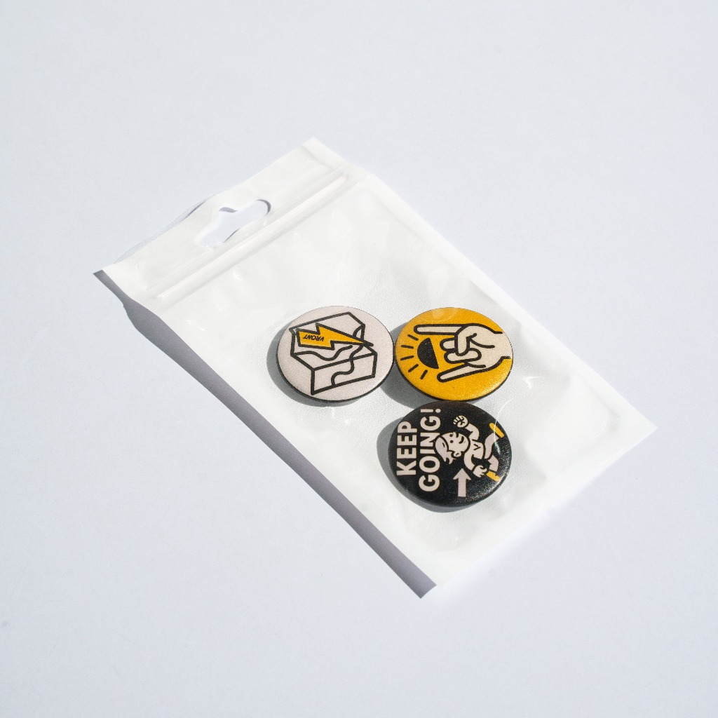 Jual VRONT - Button Pin Set - 32mm Doff | Shopee Indonesia