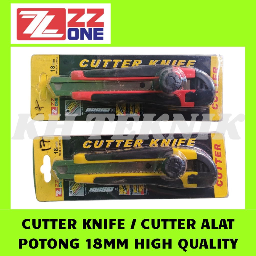 Jual CUTTER ALAT POTONG SERBAGUNA CUTTER KNIFE 18 MM HEAVY DUTY ...