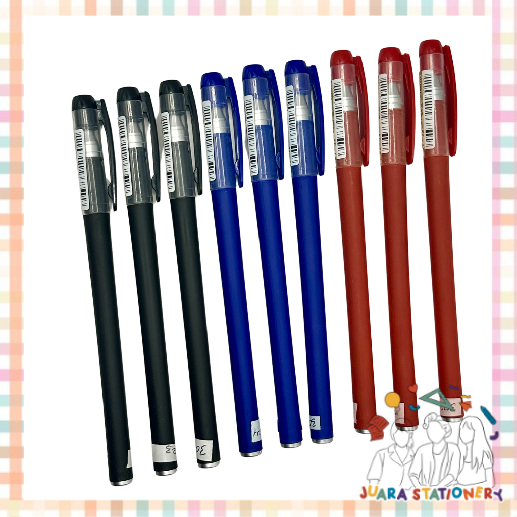 Jual Pulpen Gel 0.5 mm GP-801 Koala Hitam Biru Merah / Pulpen Estetik