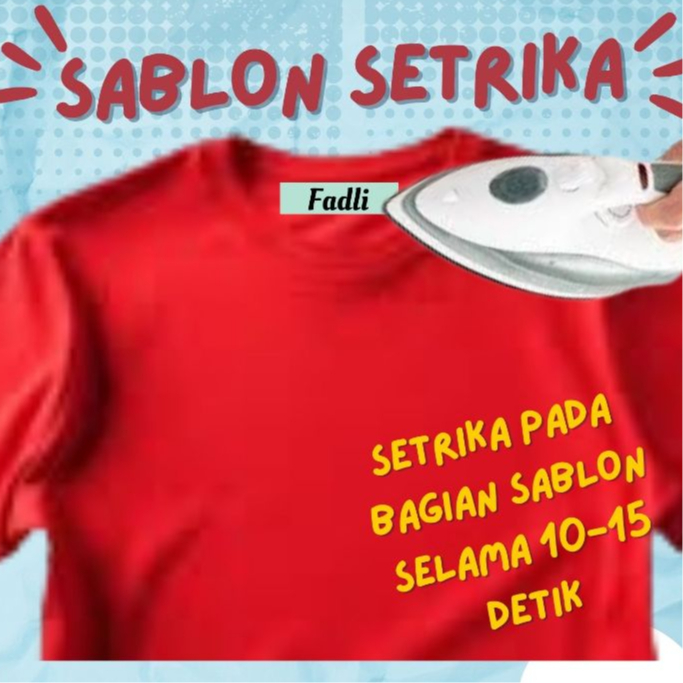 Jual Label nama Setrika / stiker untuk semua jenis Kain / Sablon Nama ...