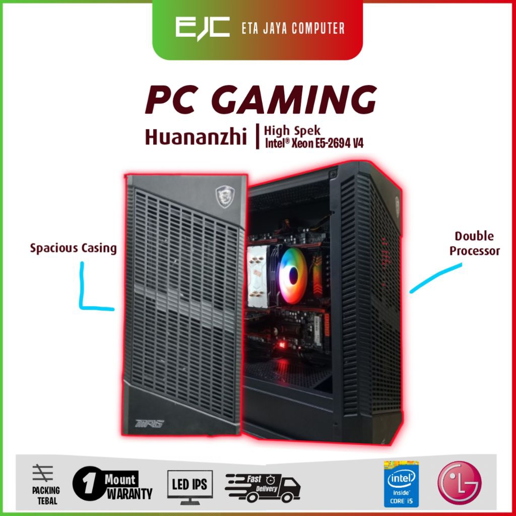 Jual SERVER RAKITAN DOUBLE PROCESSOR INTEL XEON E5 2696 V4 RAM 64GB SSD ...