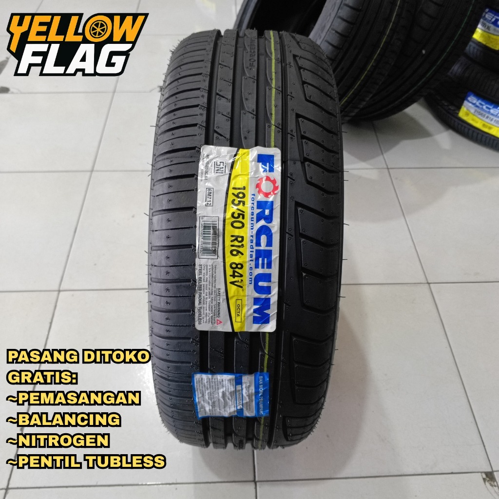 Jual Ban Mobil Standar Yaris TRD Ukuran 195/50 Ring 16 Forceum Octa 195 ...