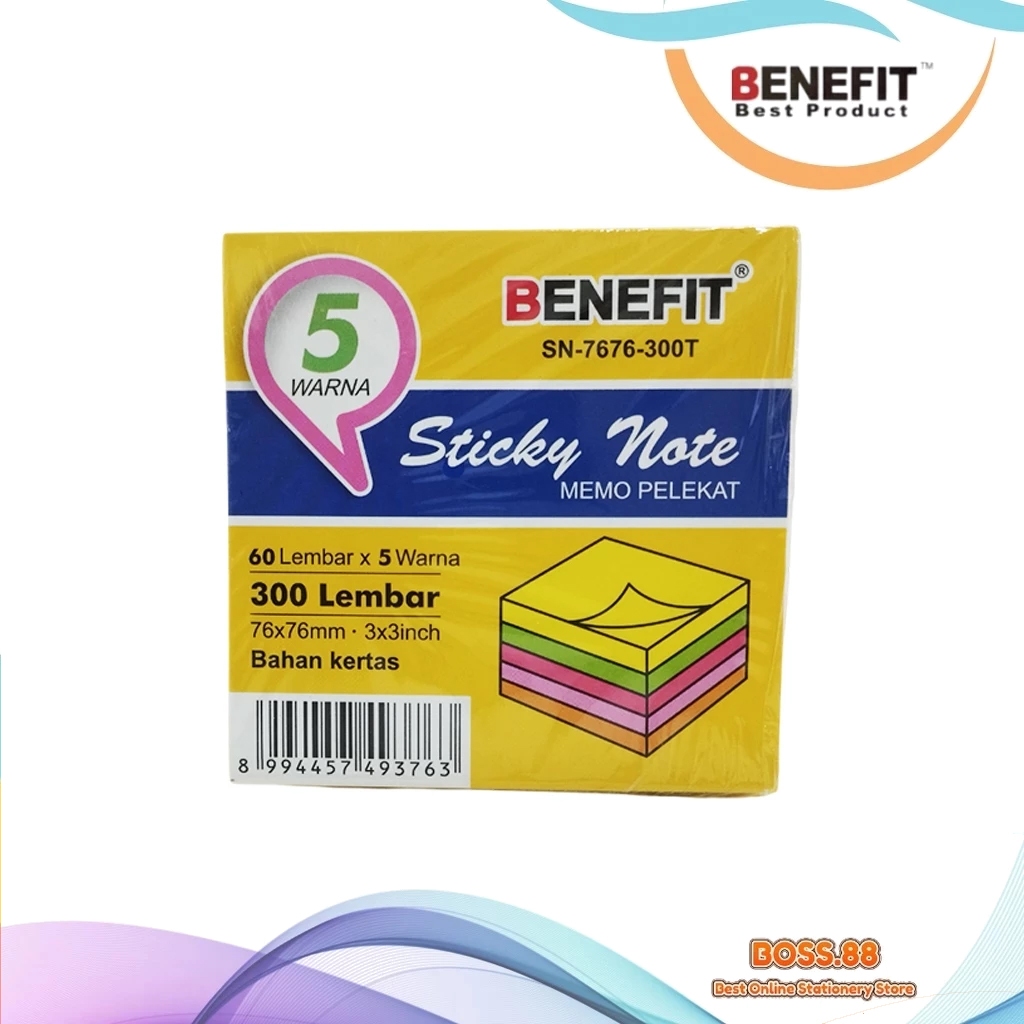 Jual STICK NOTE BENEFIT SN-7676-300T (1 PCS) | Shopee Indonesia