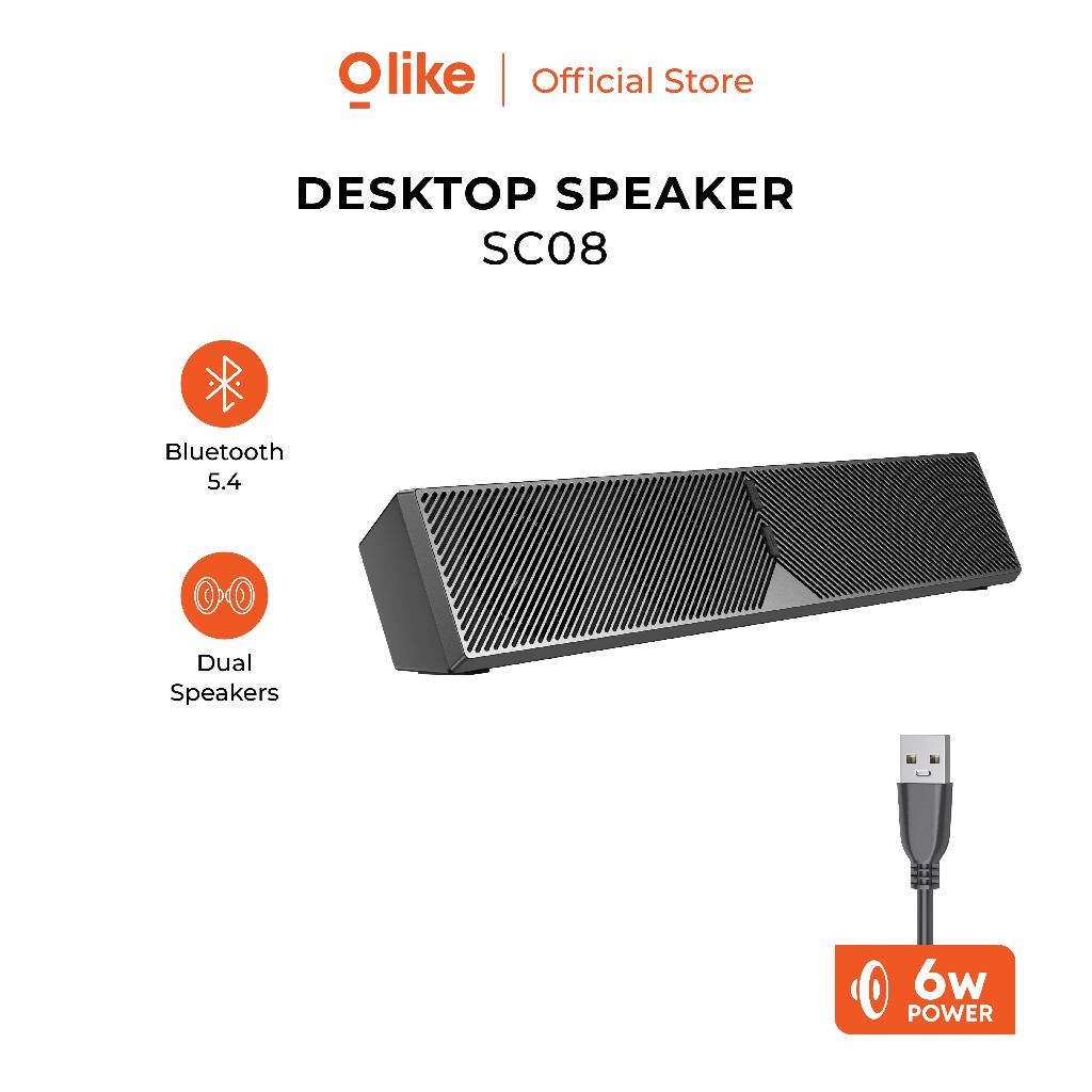 Jual Speaker Bluetooth V5.4 OLIKE SC08 Speaker Wireless Dual Speakers ...