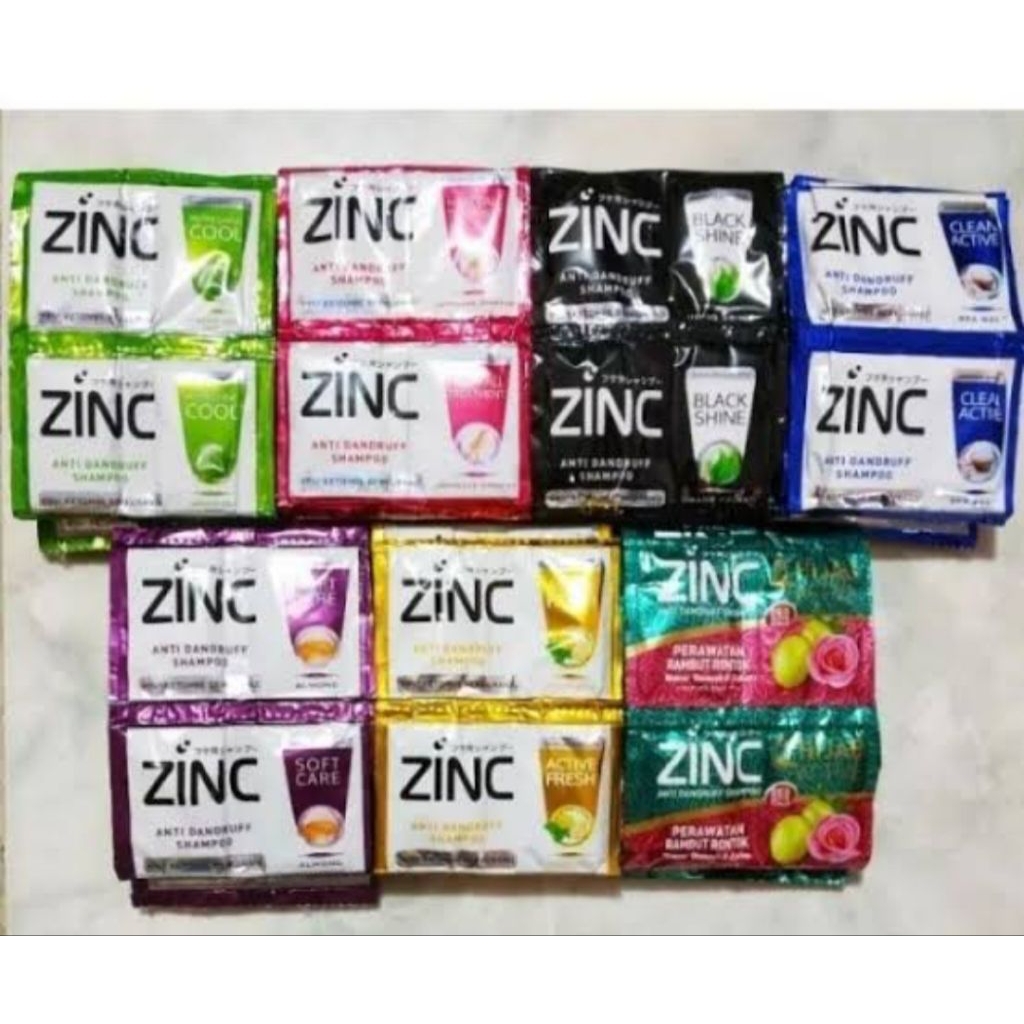 Jual ZINC SHAMPO SACHET HAIR FALL/CLEAN ACTIVE/BLACK SHINE/ACTIVE FRES ...