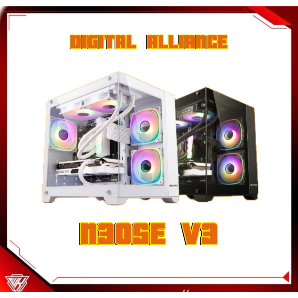Jual Casing Digital Alliance N30SE V3 White - Micro ATX Tempered Glass ...