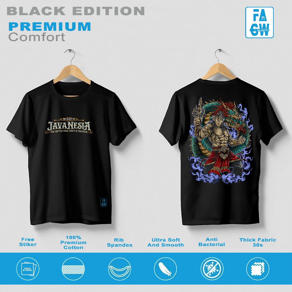 Jual (PREMIUM) KAOS JAVA CULTURE ANGLING DHARMA HERO JAWA DEWASA DISTRO ...