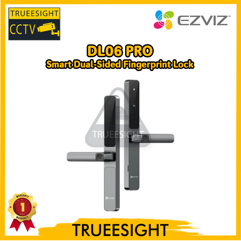 Jual Ezviz DL06 Pro Smart Dual-Sided Fingerprint Lock Double protection ...