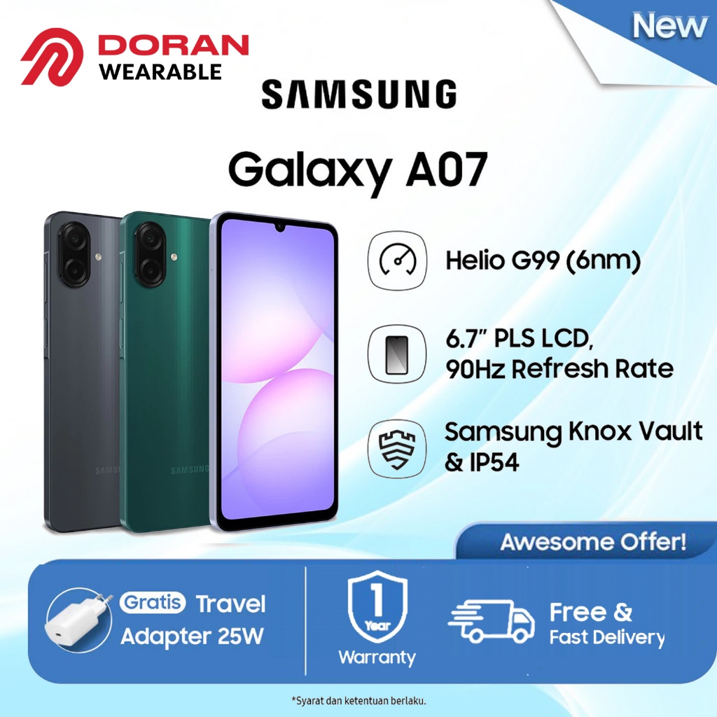 Jual Samsung Galaxy A07 4/64GB | 4/128GB | 6/128GB | 8/256GB | Shopee