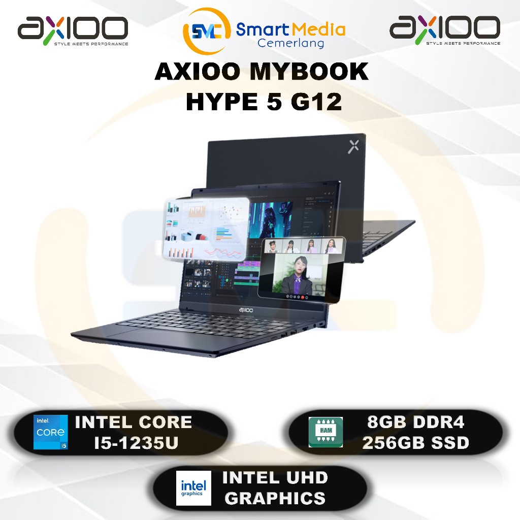 Jual AXIOO MYBOOK HYPE 5 G12 - INTEL I5-1235U - 8GB - 256GB - INTEL UHD ...